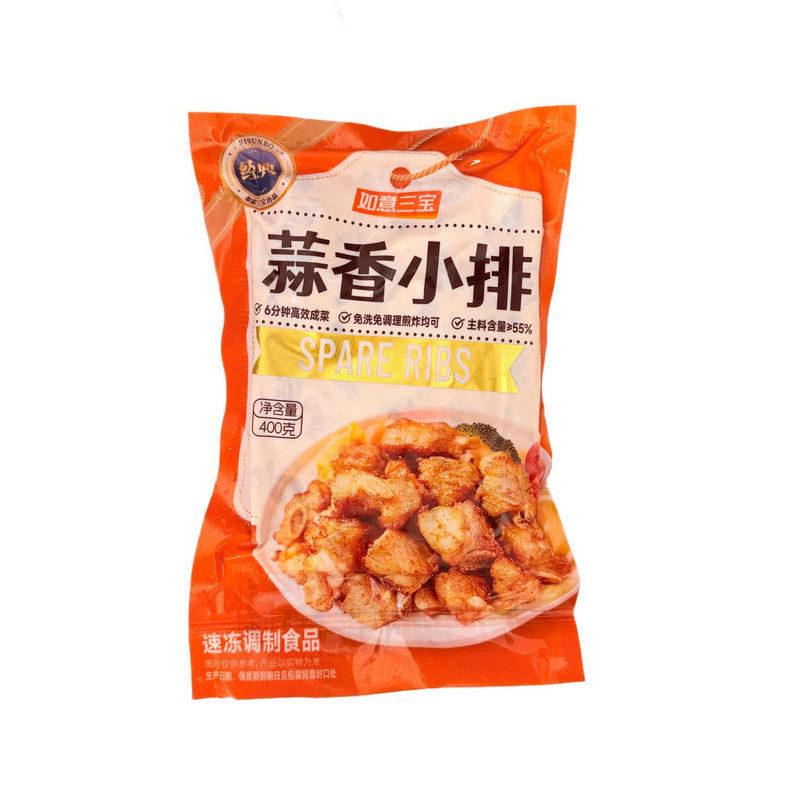 如意三宝蒜香小排400克*25包整箱