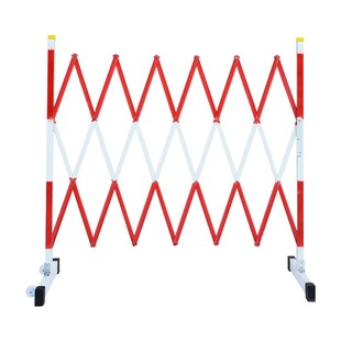 玻璃钢片式伸缩围栏电力施工绝缘安全红白相间警示隔离硬质防护栏