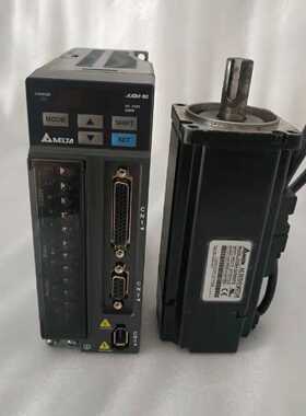 议价拆机B2台达200W伺服带刹车电机套装ASD-B2-0221-B ECMA-C2060