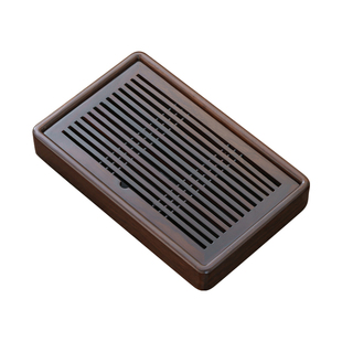 榜盛黑檀木茶盘家用实木储水式小茶台高档茶具托盘沥水大盛水茶盘