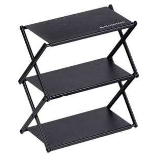 BLACKDOG黑狗小型置物架户外多功能折叠收纳架子野营野餐烧烤桌子