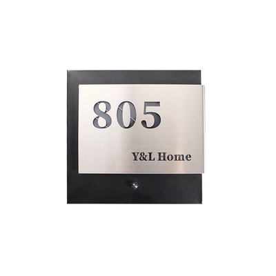 创意门牌智能感应不锈钢别墅家用