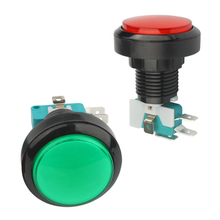 超声波焊接机启动停止圆形长按钮开关工作超音波红绿按键46mm配件