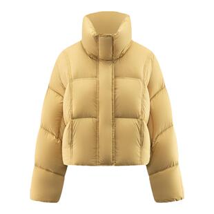 eral  nc短款羽绒服女冬季2024鸭绒围巾连帽小个子设计感加厚外套