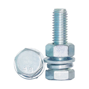 4.8级镀锌外六角螺丝螺母套装混装大全M6M8M10M12M14M16M18M20M24