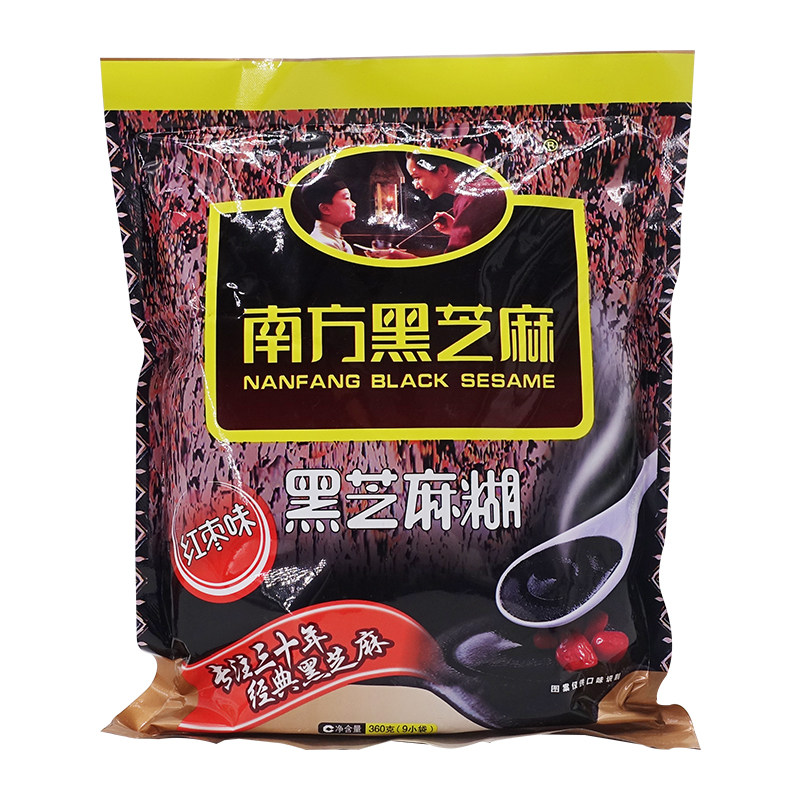 南方红枣味360g冲饮老人黑芝麻糊