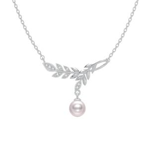 喜珠阁【Grow生长】麦穗吊坠珍珠项链生日礼女款饰品