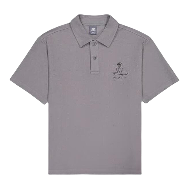 New Balance/NB正品2025新款男女舒适透气短袖POLO衫NFE27011-GR