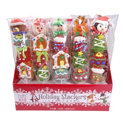 圣诞节手工点花串烧软糖