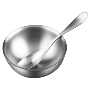 景廷轩纯钛无涂层饭碗隔热防烫钛碗居家户外钛碗便携钛餐具健康