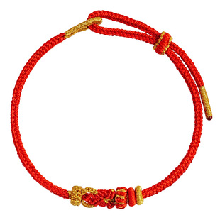 宫里上新本命年红手绳女款2026属马红绳手链编织绳马年红色手绳