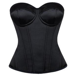 新款有钢圈罩杯女士美体托胸束身宫廷衣背心抹胸性感塑身衣corset