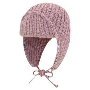 ins韩系针织帽子女秋冬季护耳毛线帽粉色氛围感保暖雷锋帽显脸小