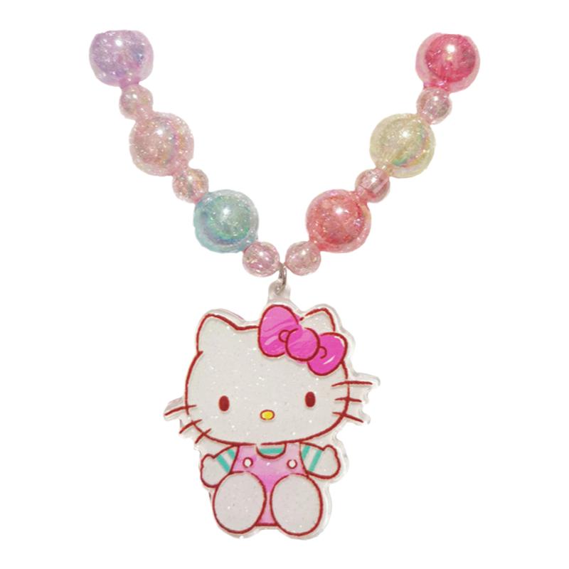 正版kitty发光项链儿童套装圆珠