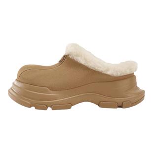 【周雨彤同款】厚底雪地靴女款冬季加绒保暖毛毛拖防滑包头棉靴潮