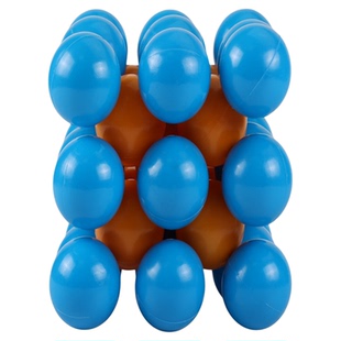 氯化铯超胞八个立方体堆积模型三维晶格晶体晶胞结构教学实验科学