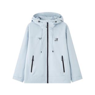 三福外套2026新款春季时尚英文印花户外宽松多巴胺上衣女装514762