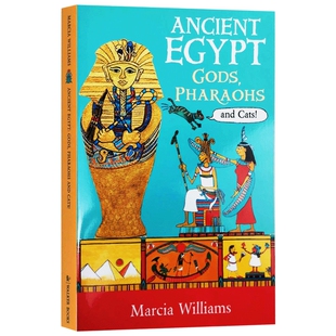 正版 埃及众神和法老的故事 英文原版 Ancient Egypt Gods Pharaohs and Cats 图话经典 进口英语课外阅读 古典神话传说历史书籍