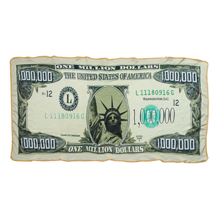 新年礼物创意生日女生送男高中恶搞怪笑美金毛毯午休稀奇古怪抽象