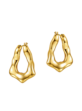 TIDONA金色错位耳环悦己系列