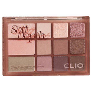 clio眼影盘新品12色日常哑光02 ROSE CONNECT持久不晕妆air系列