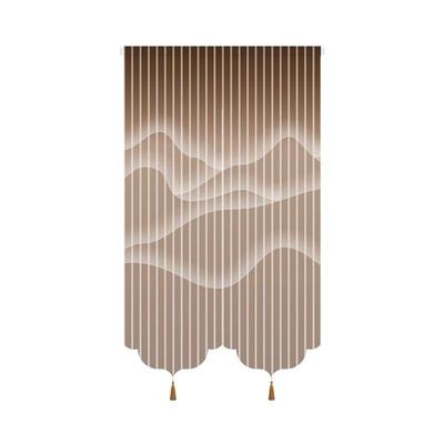 竹林仙子中式门帘遮挡帘装饰半帘