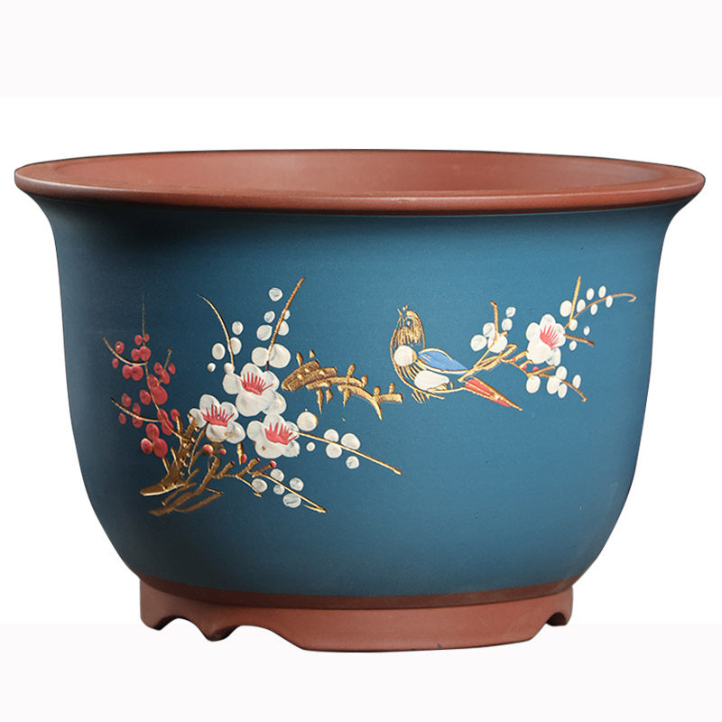 发财树批发清仓紫砂花盆