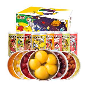 林家铺子混合水果罐头425g*8罐黄桃什锦多口味荟萃即食水果捞礼盒