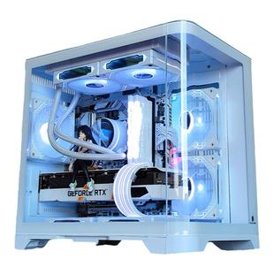 玩嘉孤勇者旗舰版无A柱玻璃海景房电脑机箱台式机MATX240/360水冷