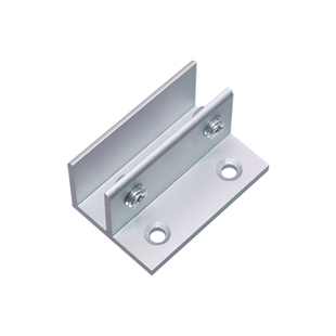 铝合金玻璃夹子墙面层板拖酒柜隔层支架托架玻璃卡木板五金固定夹