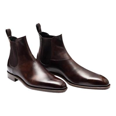 真皮切尔西靴Mattina博物馆皮