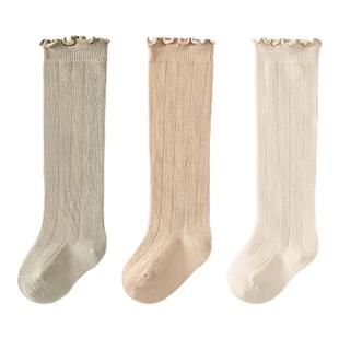 童泰婴儿袜子新生儿宝宝长筒袜儿童抗菌高筒袜男童女童无骨宽口袜