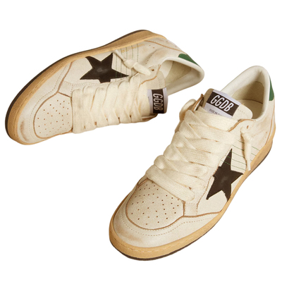 Golden Goose女款Ball Star黑星绿尾休闲板鞋礼物GGDB