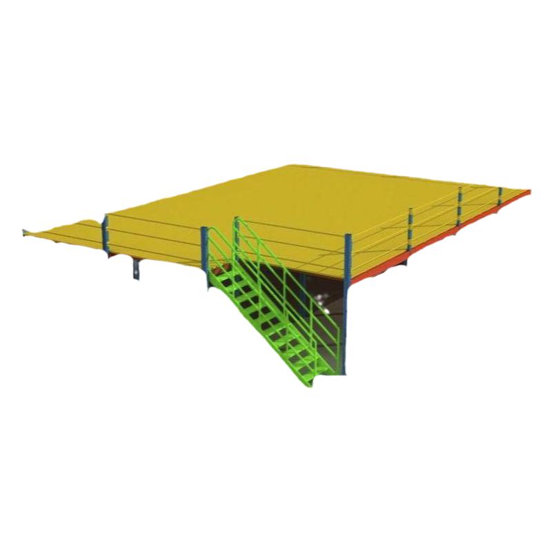 定制工厂阁楼平台可拆卸式免焊接仓库二楼隔层搭建重型钢结构货架