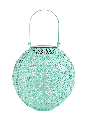 太阳能铁艺镂空光影小夜灯氛围灯