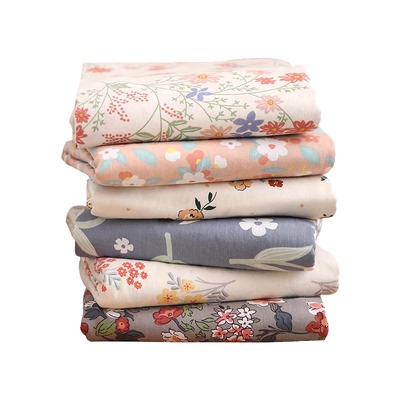 在耳边小清新全棉水洗床单