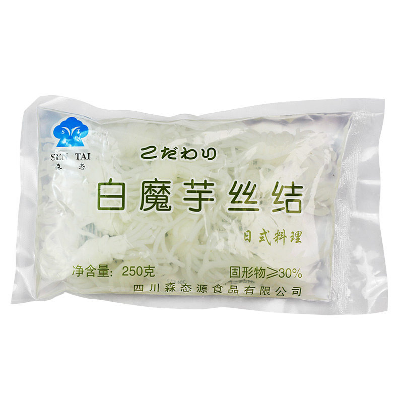 魔芋丝结0脂肪低卡方便速食食品