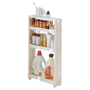 12cm超窄夹缝隙置物架厨房冰箱侧边小储物卫生间落地移动收纳柜10