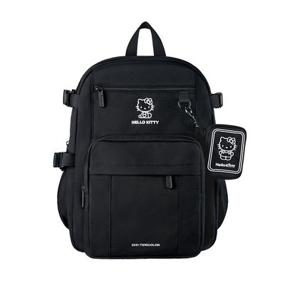 凯蒂猫正版大容量黑色学生书包