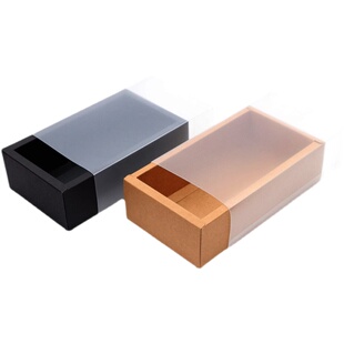 牛皮纸盒抽屉盒定制长方形红色礼物盒子茶叶礼品盒花茶包装盒订做