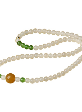 青海料羊脂玉手链和田玉手串