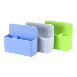 长远磁性收纳盒黑板白板绿板磁性笔筒塑料可吸附板擦盒 可移动水溶性无尘粉笔磁性粉笔盒