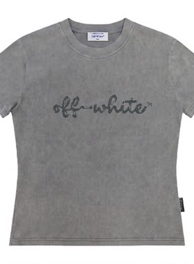 OFF-WHITE™字母纯棉短袖T恤