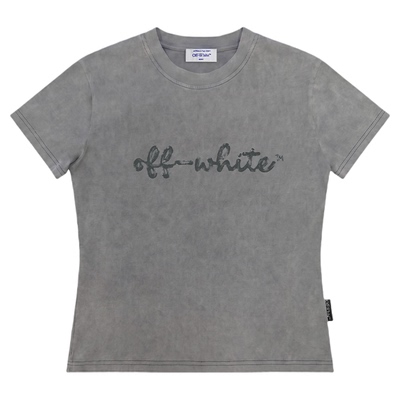 OFF-WHITE™字母纯棉短袖T恤