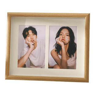 创意组合二连相框摆台打印加洗照片婚纱照定制diy情侣纪念相册框