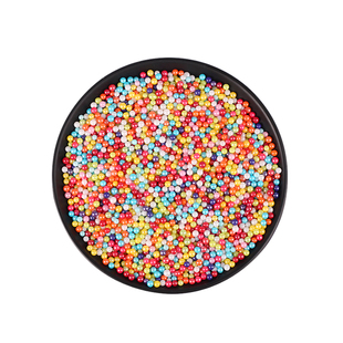 七彩色糖珠蛋糕装饰可食用金银白色五角星星冰淇淋甜甜圈糖针烘培