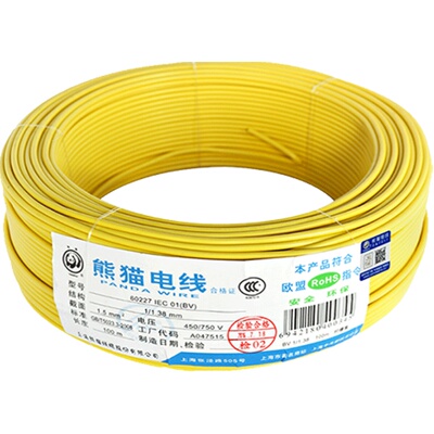 熊猫中华老字号每米单芯铜线