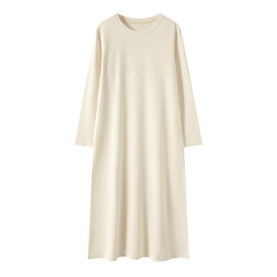 宽松百搭懒人裙T恤长款连衣裙