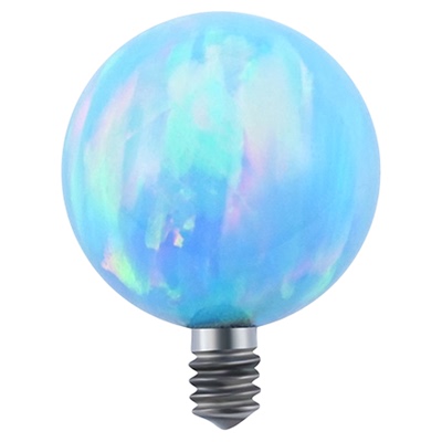 5mm欧泊澳宝球高抛光钛合金舌钉