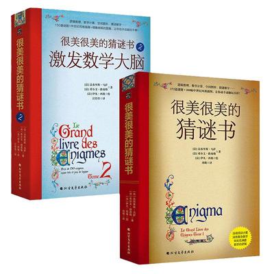当当网正版童书 很美很美的猜谜书套装2册 10-12-15岁初中小学生益智打谜语课外推荐读物书籍提高数学空间逻辑思维能力解字开发脑